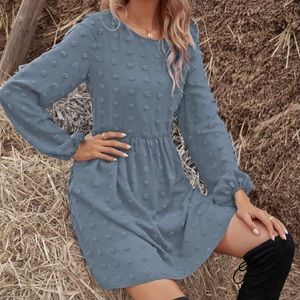 Shein Swiss Dot Chiffon Dress